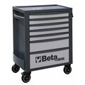 Beta Tool Cabinet, 7 Drawer, Light Gray, Sheet Metal, 29 in W x 17-1/2 in D x 38 in H 024004672